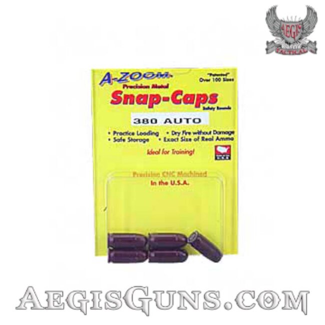 A-Zoom A-Zoom Snap Caps 380acp 5pk