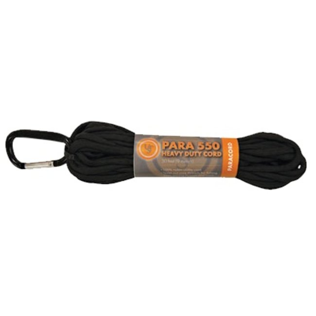 UST PARACORD 550 HANKS 30' BLACK - Welcome to The Gun Shoppe of