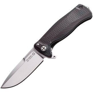 LionSTEEL LionSteel SR-22A Flipper Integral Frame Lock Knife Black