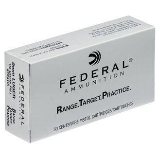 Federal Ammunition Federal 9mm Luger Ammunition 50 Rounds 115 Grain