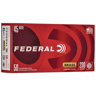 Federal Ammunition Federal Champion 45 ACP 230Gr FMJ 50 Round Box