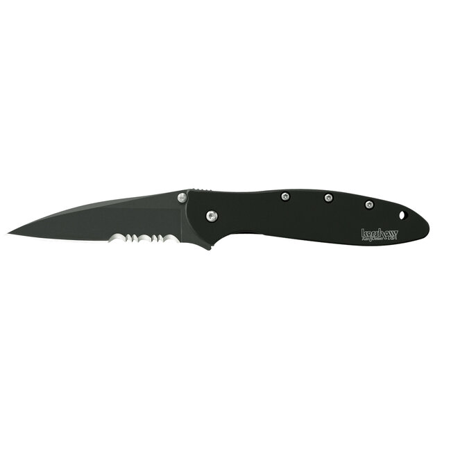 Kershaw Kershaw Leek 3" Assisted Folding Knife Black/Serrated