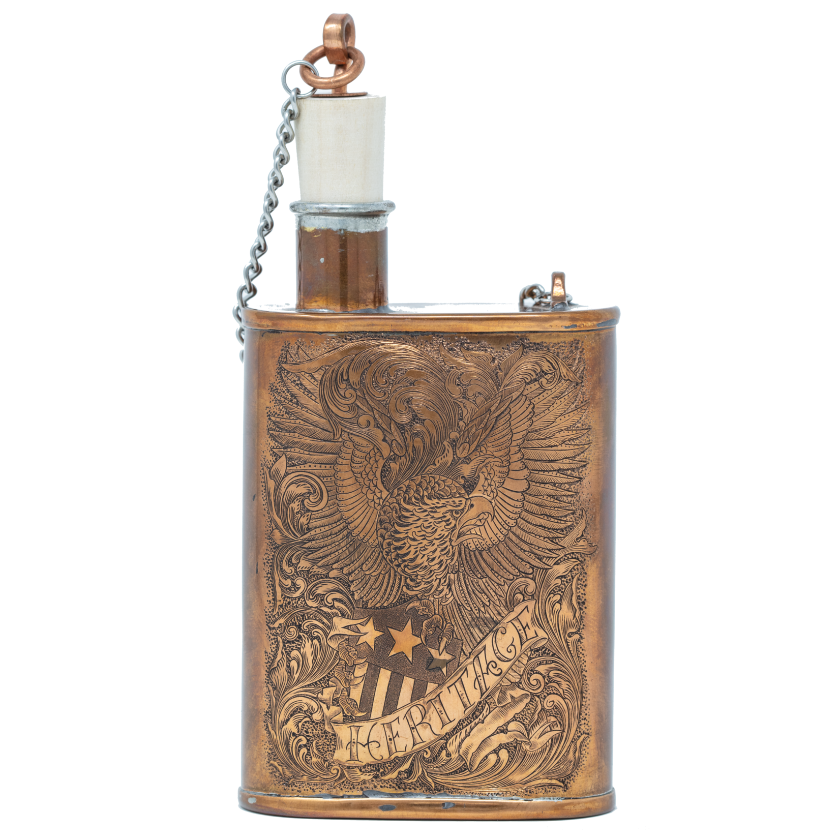 Handmade and Engraved Flask