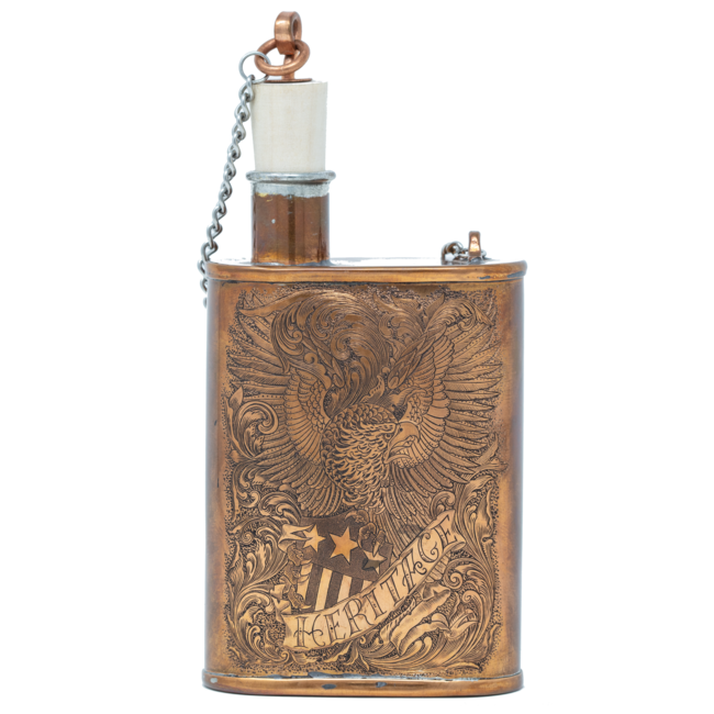 Handmade and Engraved Flask