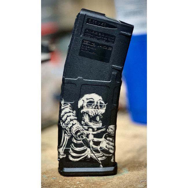 PMAG Custom Engraved 30RD PMAG Skulls