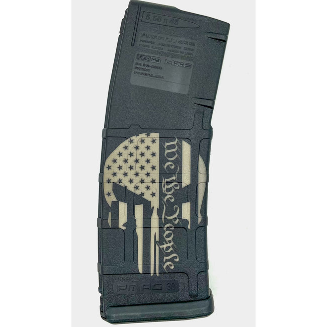 PMAG Custom Engraved 30RD PMAG Skulls