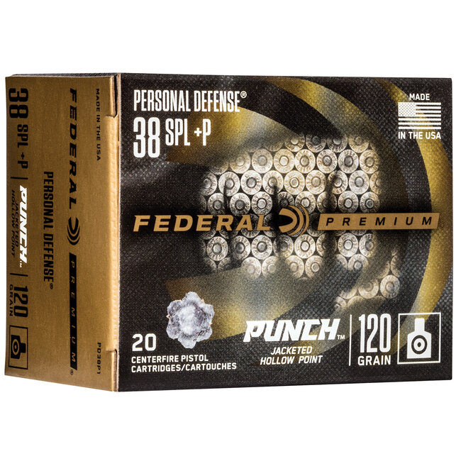 Federal Ammunition Federal Punch 38spl +P 120gr