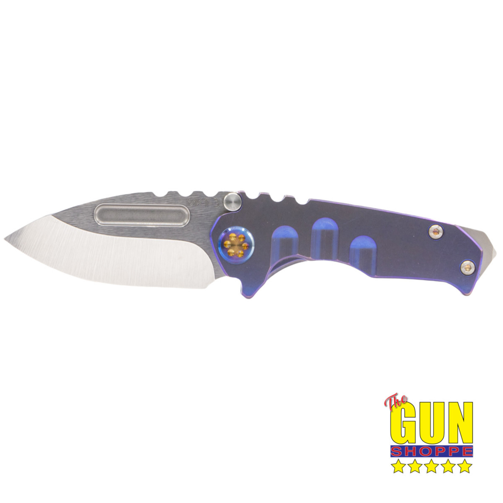 Medford Knife & Tool Medfrd Micro T Blue Tumbled 3v