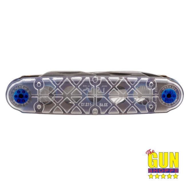 ASK (American Service Knife) The Jefferson Royal Blue Anodized Liners