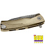 LionSTEEL ROK DD  GL Integral Flipper Nichols Scrambled Damascus Blade Gold Titanium