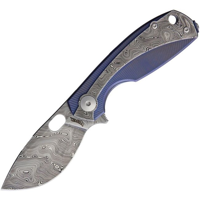 Viper Voxnaes Lille Knife Blue Ti/Damascus