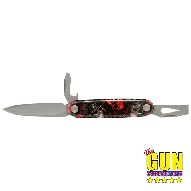 ASK (American Service Knife) ASK Jefferson DP | Exclusive - Skull Theme