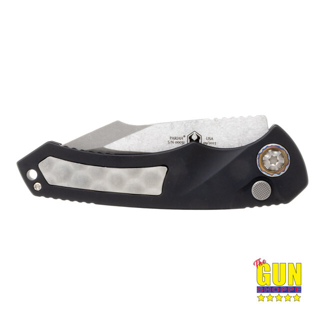 Heretic Knives Pariah Auto Battleworn Black Standard Edge