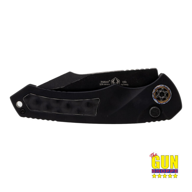 Heretic Knives Pariah Auto Battleworn Standard Edge