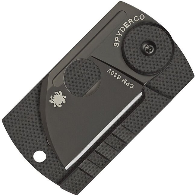 Spyderco Carbon Fiber Dog Tag Non-Locking Folder