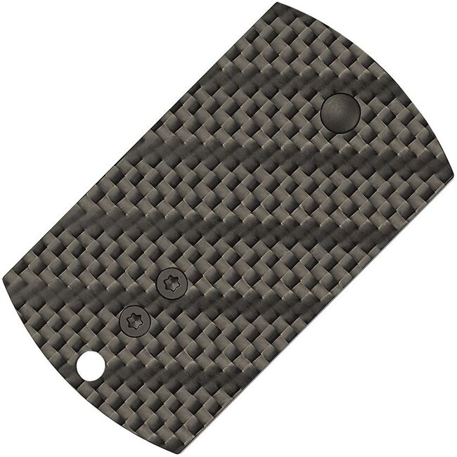Spyderco Carbon Fiber Dog Tag Non-Locking Folder