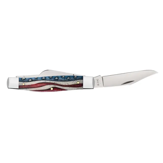 Case Cutlery Case Large Stockman Natural Bone American Flag