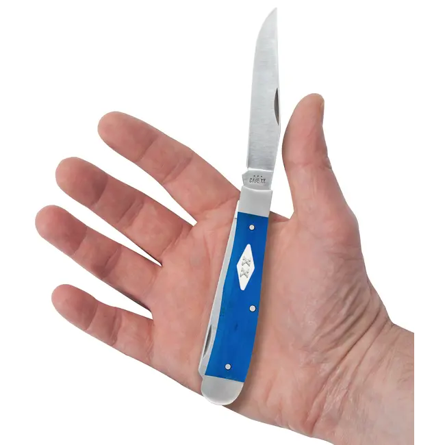 Case Cutlery Case Smooth Blue G-10 Trapper with XX Diamond shield
