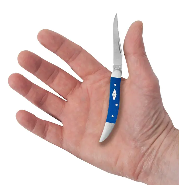 Case Cutlery Case Smooth Blue G-10 Small Texas Toothpick with XX Diamond shield