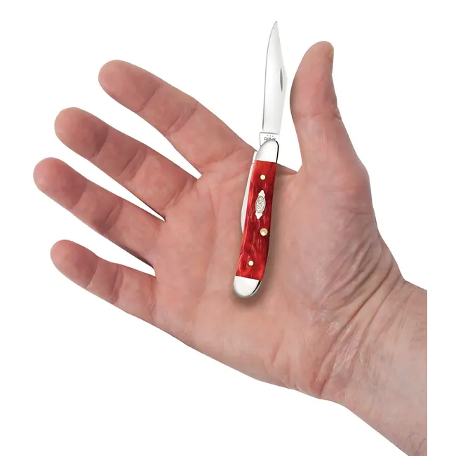 Case Cutlery Case Peach Seed Jig Dark Red Bone CS Peanut