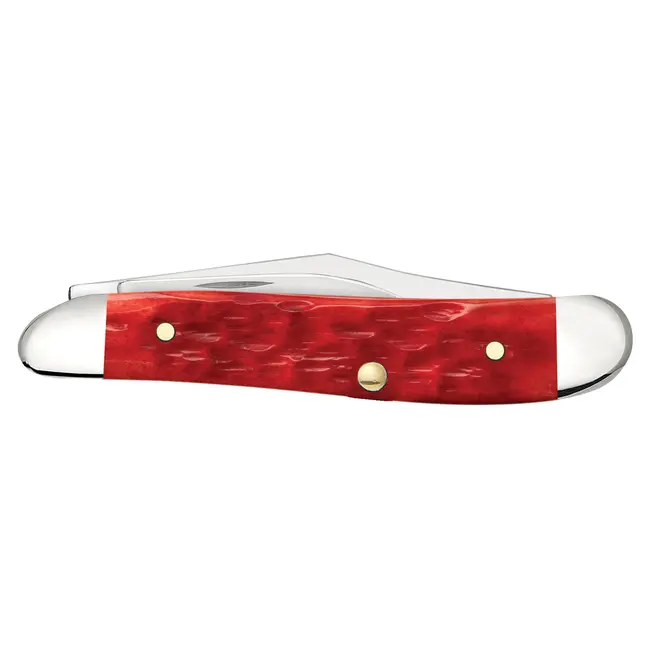 Case Cutlery Case Peach Seed Jig Dark Red Bone CS Peanut