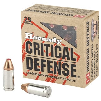 Hornady Critical Defense 9mm 115gr 25rnd FTX