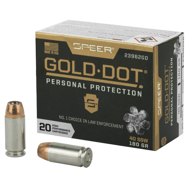 Speer Ammunition Gold Dot 40sw 20rd