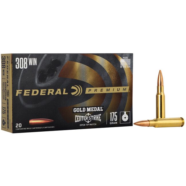 Federal Ammunition Gold Medal 308 Winchester 175 Grain