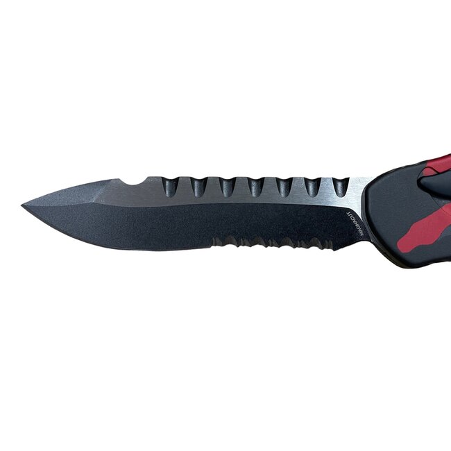 Heretic Knives Hydra Recurve Red Camo 2Tone Serrated