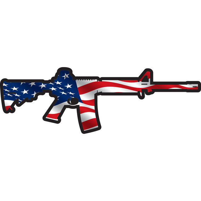 SLE Custom's American Flag Rifle