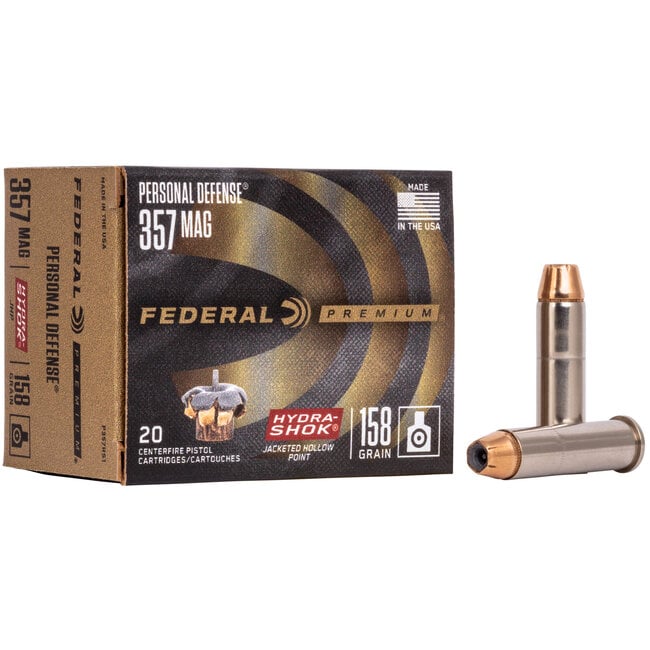 Federal Ammunition Hydra-Shok 357MAG 158 Gr