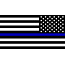 SLE Custom's Thin Blue Line American Flag Decal -  (2-Pack)