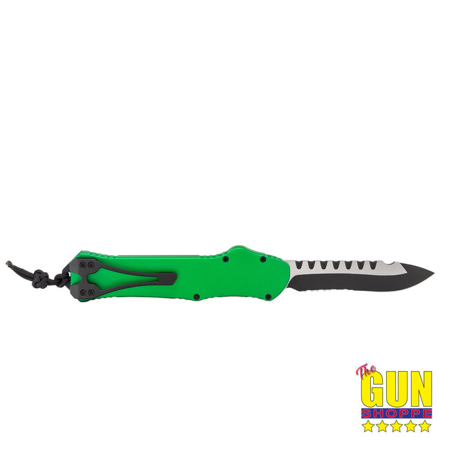 Heretic Knives Heretic Hydra V3 Automatic Knife: Recurve Serrated Blade in CPM Magnacut