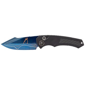 Heretic Knives Heretic Pariah Auto Limited  Blued BF TI Chassis