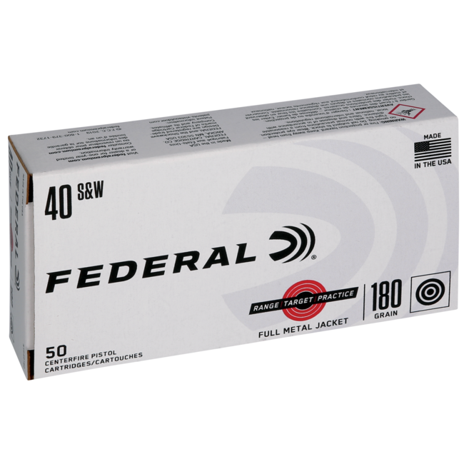 Federal Ammunition 40 S&W 180 gr