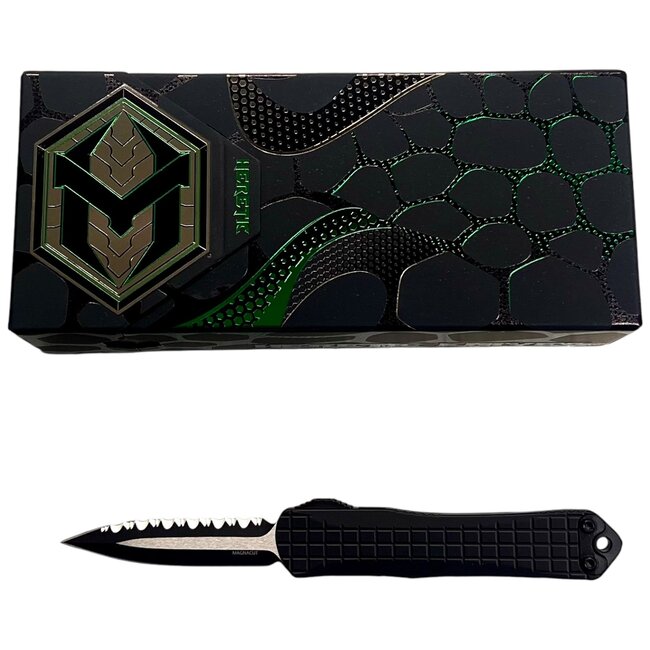 Heretic Knives Manticore S 2Tone Full Serrated Tactical FRAG Knife