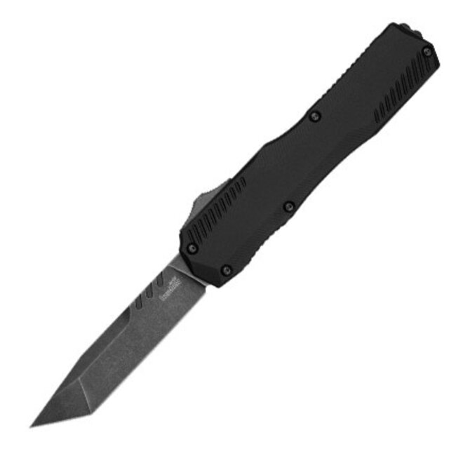 Kershaw Livewire 9000T OTF Auto Knife - Black Tanto Blade