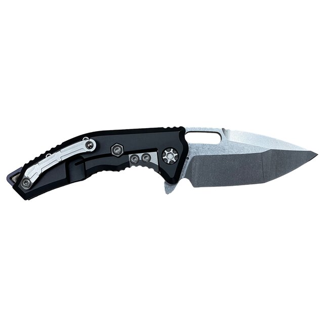 Heretic Knives Medusa Stonewash Standard Black Chassis