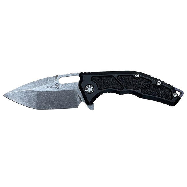 Heretic Knives Medusa Stonewash Standard Black Chassis
