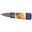 Pro-Tech 2024 Godson Custom 008, Blue & Gold with Damascus Blade
