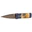 Pro-Tech 2024 Godson Custom 008, Blue & Gold with Damascus Blade