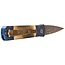 Pro-Tech 2024 Godson Custom 008, Blue & Gold with Damascus Blade