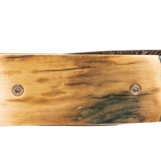 Pro-Tech 2024 Godson Custom 008, Blue & Gold with Damascus Blade