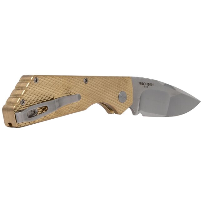 Pro-Tech Strider PT+ #8 of 100, Albronze Handle with Compound Ground Blade