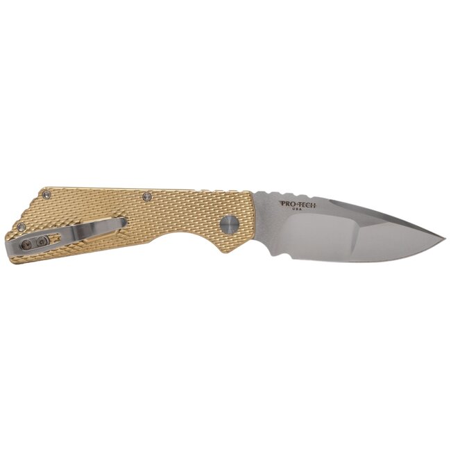 Pro-Tech Strider PT+ #8 of 100, Albronze Handle with Compound Ground Blade