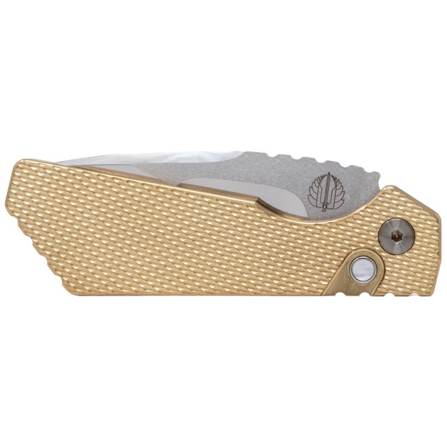 Pro-Tech Strider PT+ #8 of 100, Albronze Handle with Compound Ground Blade