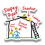 SLE Customs Shooter on a Slopey Roof Funny Secret Service Sticker