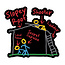 SLE Customs Shooter on a Slopey Roof Funny Secret Service Sticker