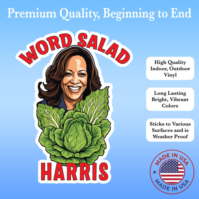 Word Salad Harris Funny Sticker - Political Humor