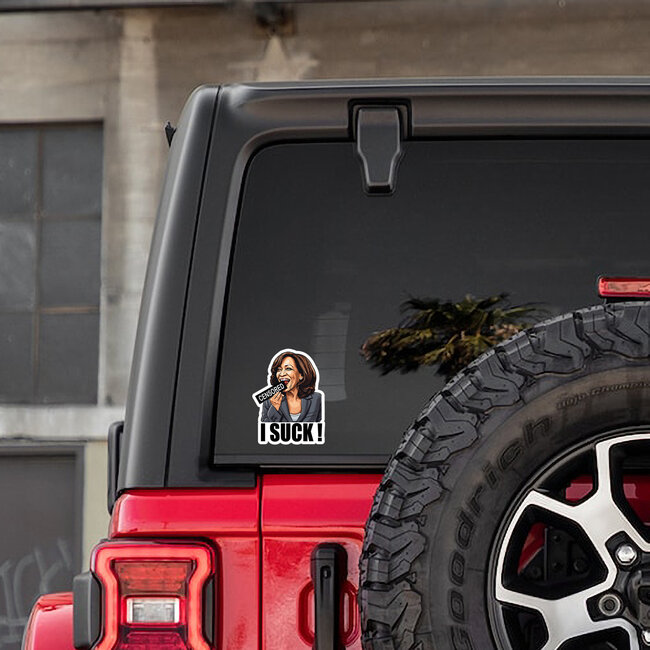 SLE Customs Kamala Harris "I Suck" Funny Political Sticker
